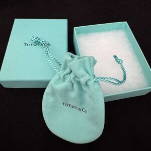 Tiffany & Co. Blue Jewelry Pouch and Box